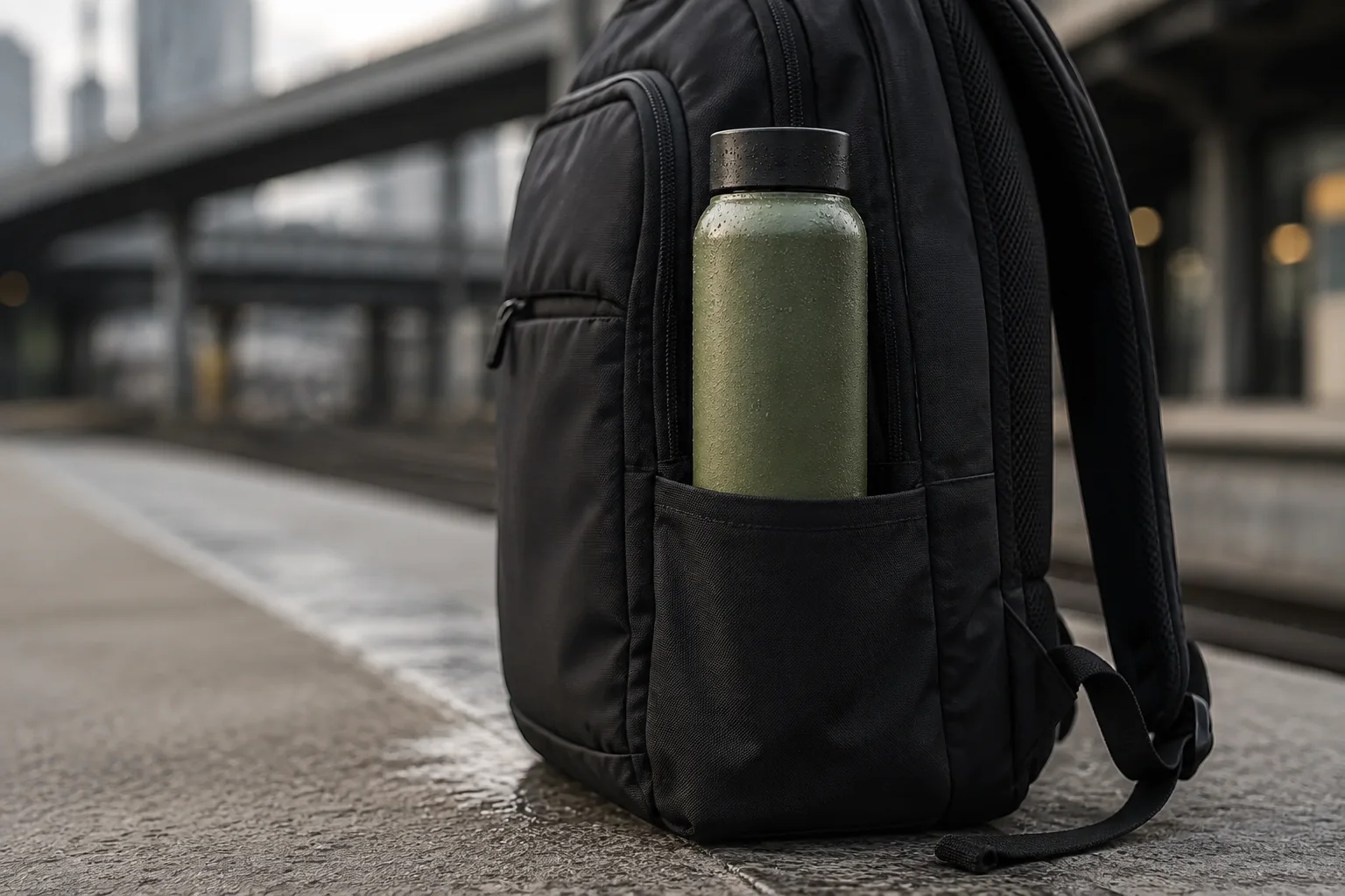 Slim Commuter อยู่ในช่องกระเป๋าเดินทาง